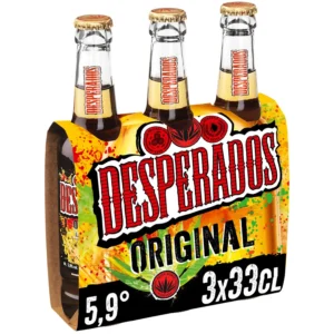 Grossiste Bière à la Tequila,5°9,3x33cl - DESPERADOS