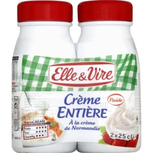 Grossiste Crème entière Fluide a la Normande 30% 2x25cl - ELLE & VIRE