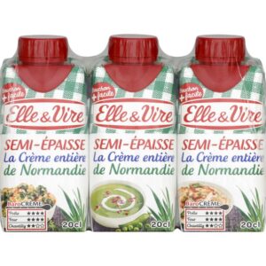 Grossiste Crème Semi Epaisse La Crème entière 30% 3x20cl - ELLE & VIRE