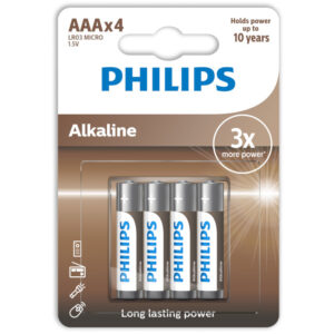 Grossiste Philips Piles Alcalines 1.5v 4 PiÈces Aaa - PHILIPS