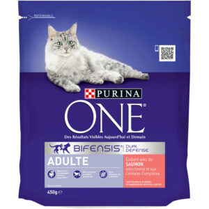Grossiste Croquettes pour chat adulte au saumon 450 g - PURINA ONE