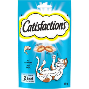 Grossiste Friandises pour chat au saumon 60g - CATISFACTIONS