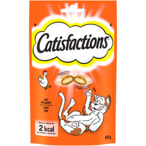 Grossiste Friandises pour chat au poulet 60g - CATISFACTIONS