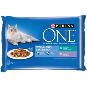 Grossiste Pâtée pour chat spécial chat d'intérieur 4x85g - PURINA ONE
