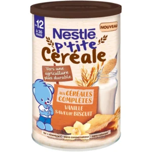 Grossiste P'tite Céréale aux céréales complètes vanille goût biscuit 415g - NESTLE