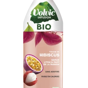 Grossiste Eau Aromatisée Bio Hibiscus, Litchee et Passion, 75cl - VOLVIC