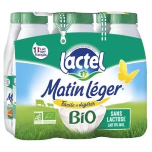Grossiste Lait Ecrémé Matin Léger Bio 6x1l - LACTEL