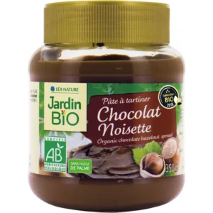 Grossiste Pâte à tartiner chocolat noisette Bio 350g - JARDIN Bio