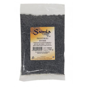 Grossiste Pavot Bleu Entier 100g - SAMIA