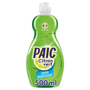 Grossiste Liquide vaisselle Citron Vert Super Dégraissant 500ml - PAIC