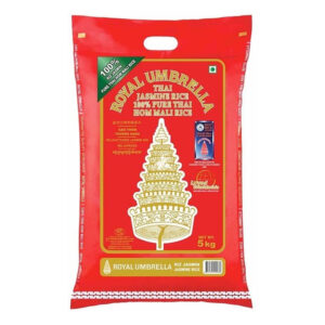 Grossiste Riz Thaï Entier Parfumé Royal Umbrella (5 X 5 Kg) - ROYAL UMBRELLA